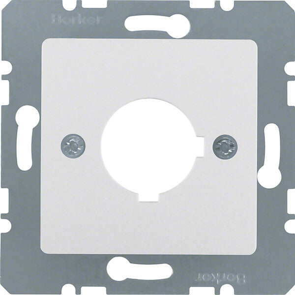 Hager/Berk Zentralplatte 22,5 mm alu matt 14321404